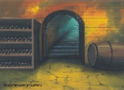 wine cellar background