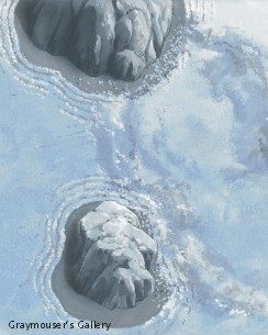 hatori and tohru fall in snow background