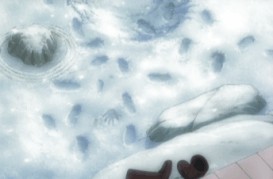snowy footprints screencap