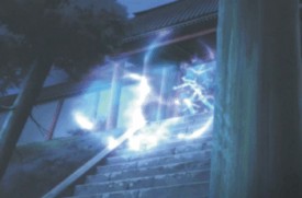 kagetora casts blue fireball screencap