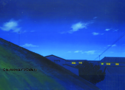 hillside at night background