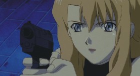 small mireille with gun screencap