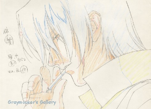 katze smoking sketch