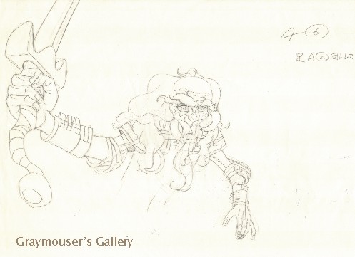 haggard with sword sketch