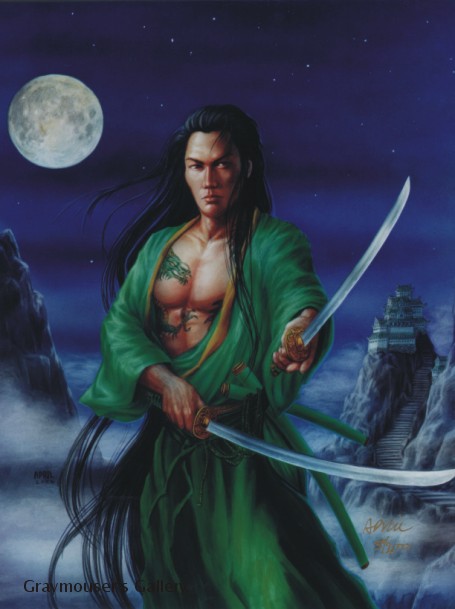 double katanas print